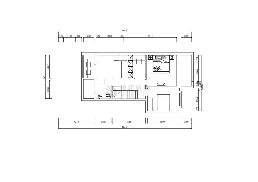 中航樾公館,現代輕奢風格,戶型圖
