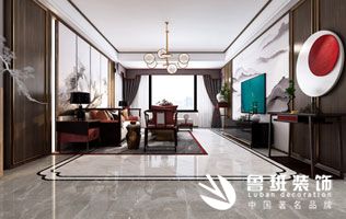 紫薇西棠135平米新中式風格新房裝修-薛于琴主筆設計