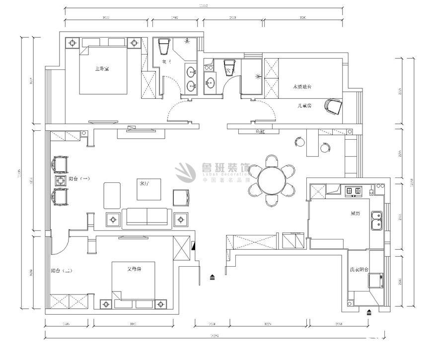 龍湖香醍社,中式風格,戶型圖